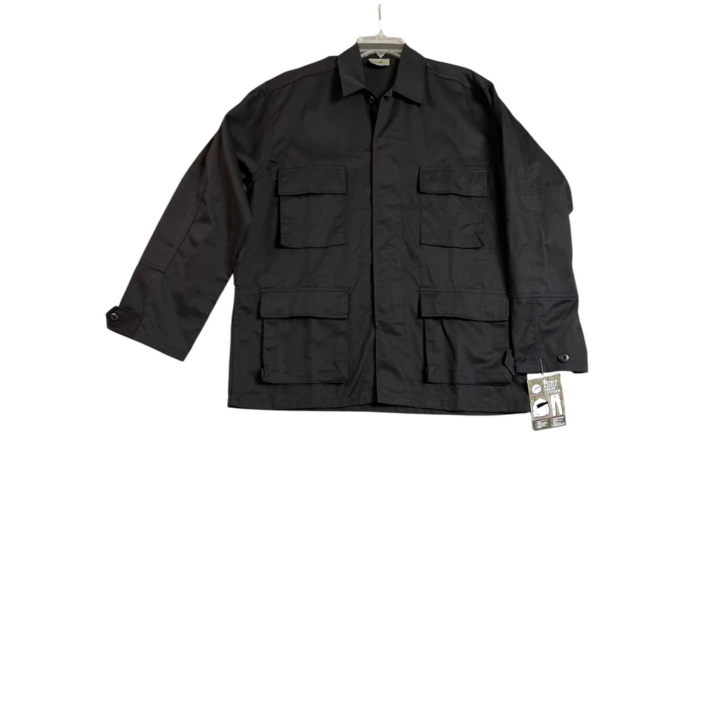 NWT Rothco‎ Black BDU Battle Dress Uniform Twill Shirt Jacket Medium Mens